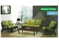 AURA WOODEN SOFA SET 