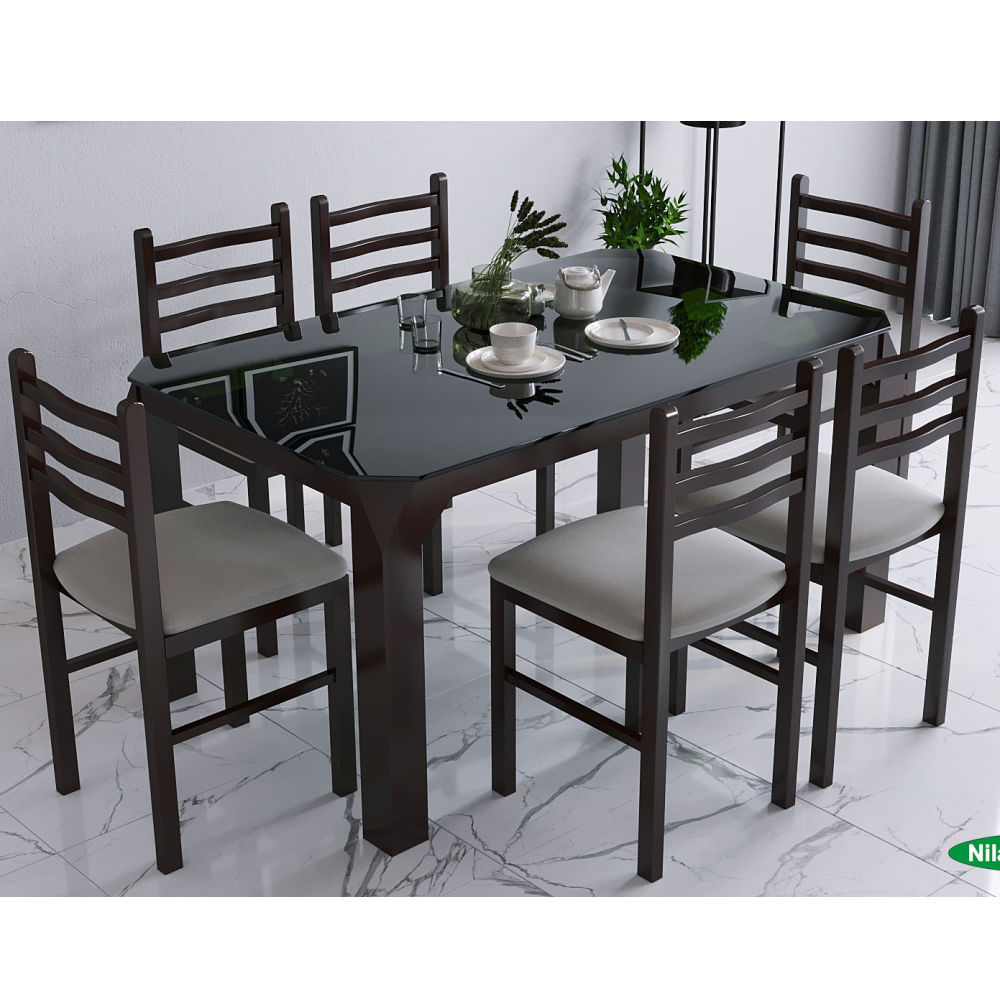 CATLIN DINING SET MAHOGONY