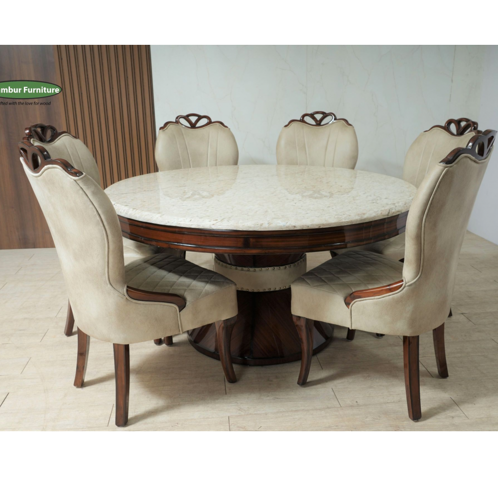 DEON 5FT TEAK ROUND TABLE 