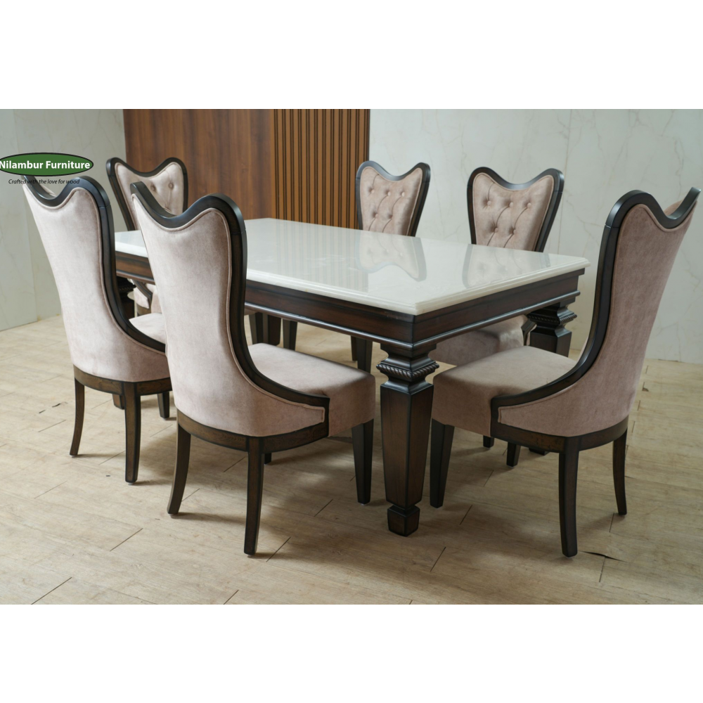 ELTON 6 SEATER DINING SET TEAK