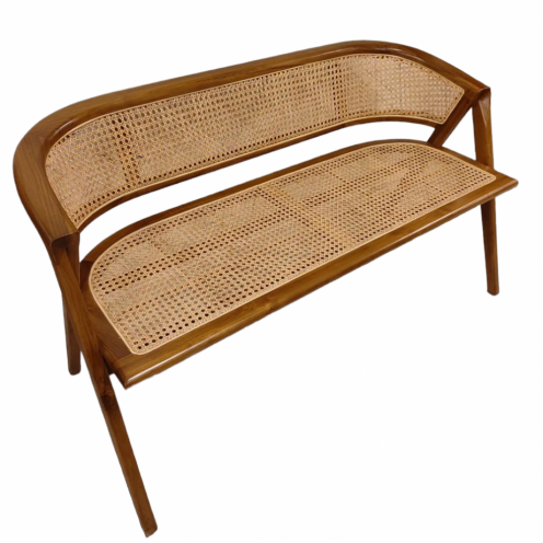 TEAK WOOD CANE SEATER KERALA