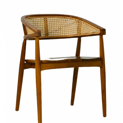 TEAK CANE CHAIR COCHIN